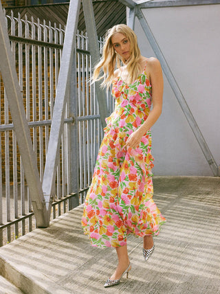 AURELIA CHIFFON MAXI DRESS - FEBE Clothing