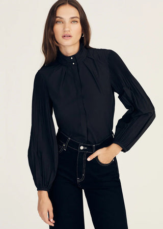 LUPA PLEATED SLEEVE TOP - FEBE Clothing