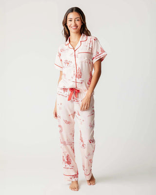 HOLIDAY TOILE PAJAMA PANTS SET - FEBE Clothing