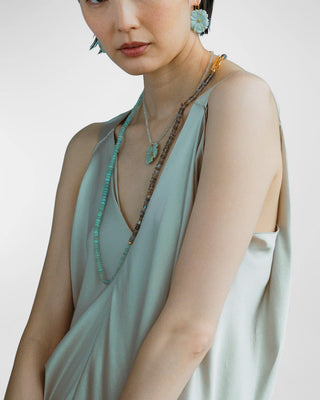 NEW BLOOM NECKLACE IN SEAFOAM - FEBE Clothing