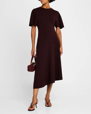 NICOLA SHORT SLEEVE MIDI DRESS - FEBE Clothing