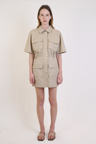 YOHANA S/S CARGO MINI DRESS - FEBE Clothing