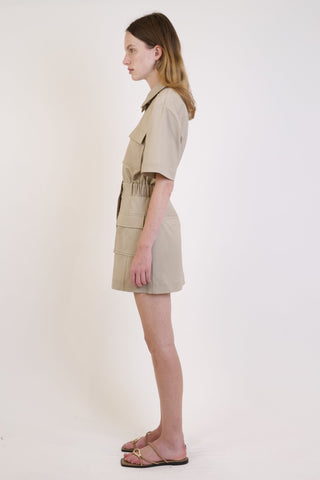 YOHANA S/S CARGO MINI DRESS - FEBE Clothing